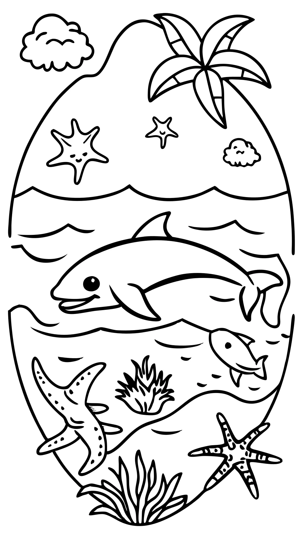 coloring pages of the sea